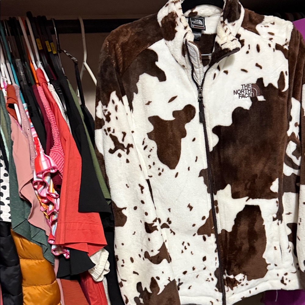 The North Face Cow Print Fleece Jacket